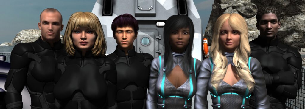 Left to right: Brian Carter, Heidi Karlsen, Seo-Jun Kim, Shanice Campbell, Tara Wilson, Ajay Sackey